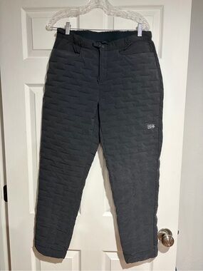 Mountain Hardwear Stretchdown puffy pants - women’s size M, gray - like new